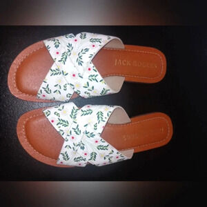 Jack Rogers White Sandals with Stylish Simplicity